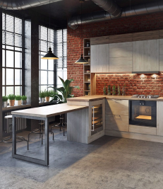 Идеи для отделки кухни декоративным камнем